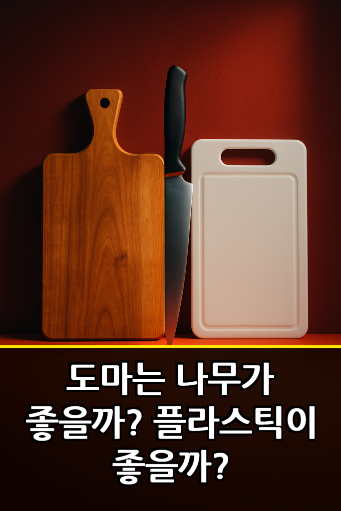 도마는 나무가 좋을까? 플라스틱이 좋을까?