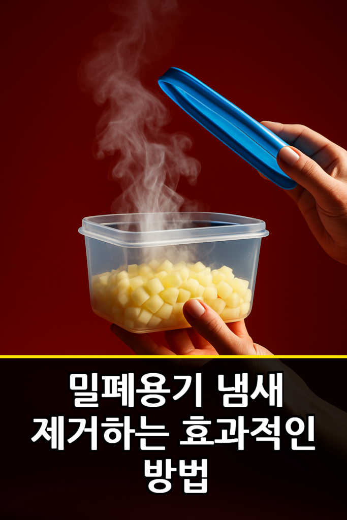 밀폐용기 냄새 제거하는 효과적인 방법