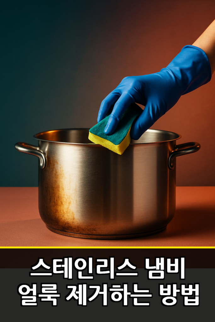 스테인리스 냄비 얼룩 제거하는 방법