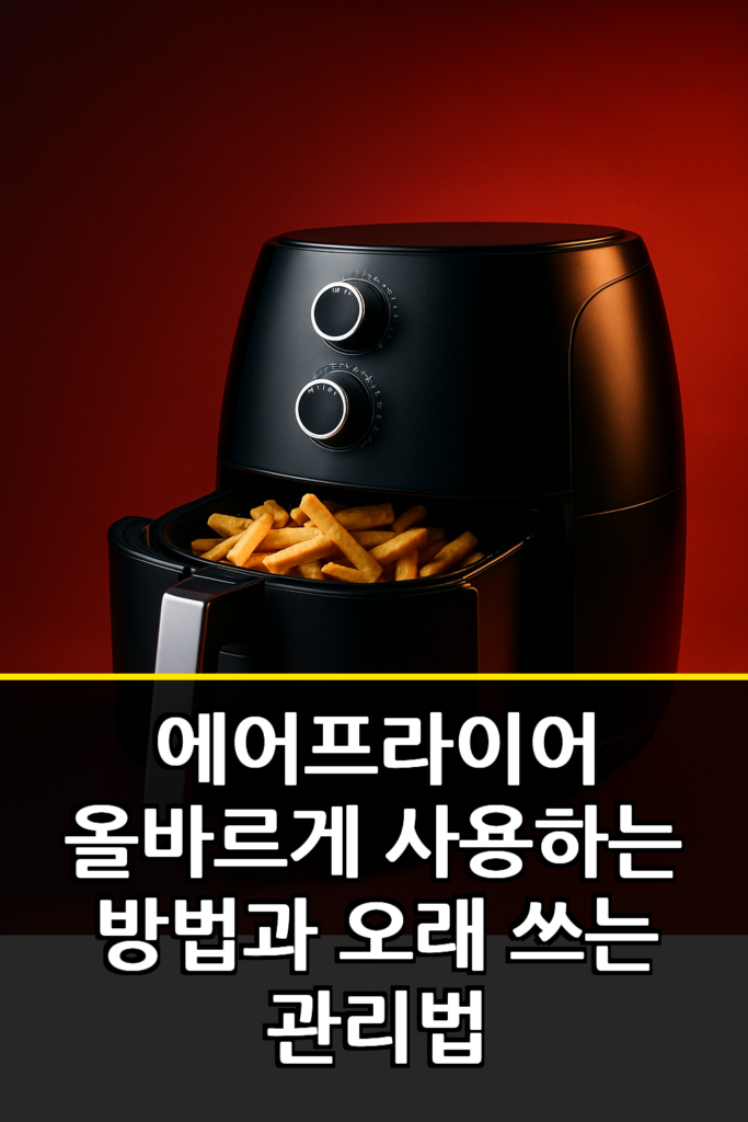 에어프라이어 올바르게 사용하는 방법과 오래 쓰는 관리법