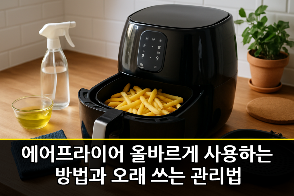 에어프라이어 올바르게 사용하는 방법과 오래 쓰는 관리법