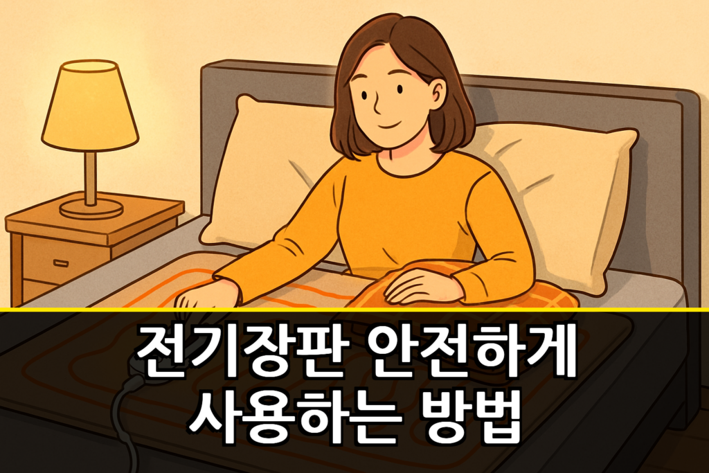 전기장판 안전하게 사용하는 방법