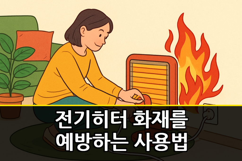전기히터 화재를 예방하는 사용법